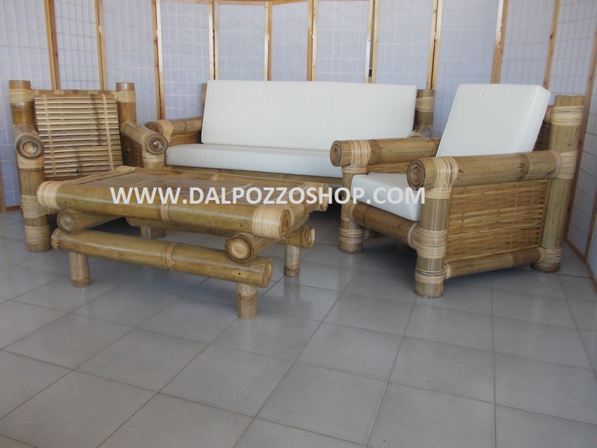 Salotti rattan midollino bambu